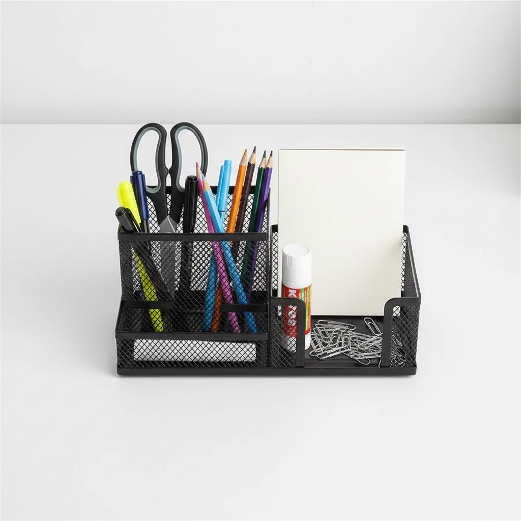 Desk Organizer Flat Lay