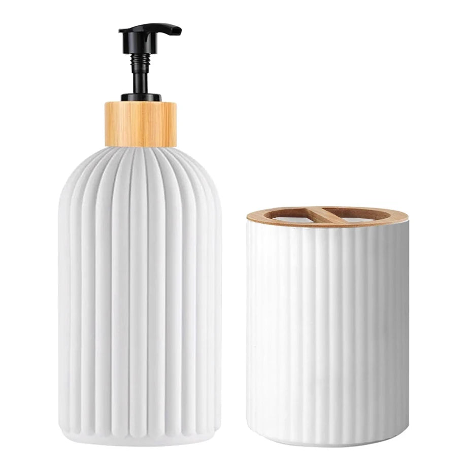 The Aura Soap Dispenser Set