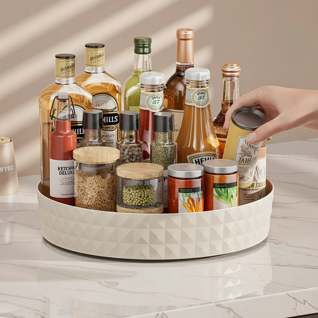 Cream White Spice Rack Lifestyle