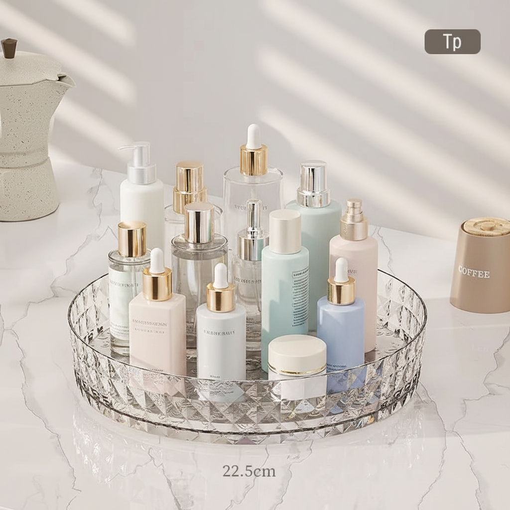 Transparent Lazy Susan Bathroom